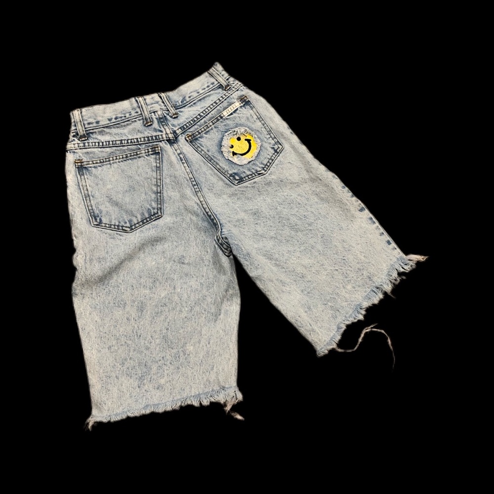Vintage Steel Smiley Jean Shorts